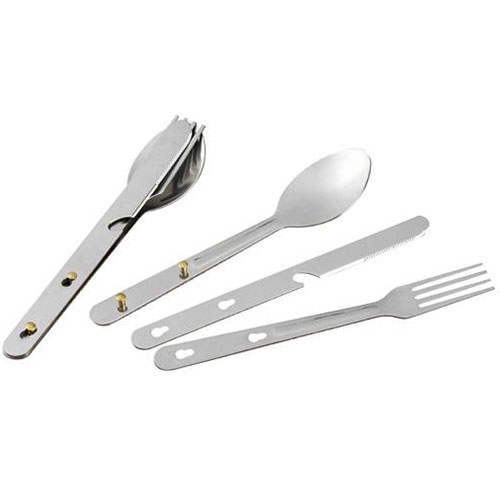 Набор столовых приборов "СЛЕДОПЫТ", нержавеющая сталь. (ложка, вилка, нож)