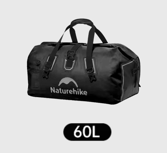 Гермосумка Naturehike 60 л ПВХ (черная)