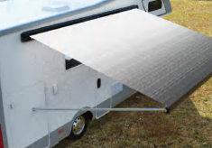 Маркиза автомобильная РИФ 3.0х2,5 м кассетная, привод механический, ручной, корпус черный