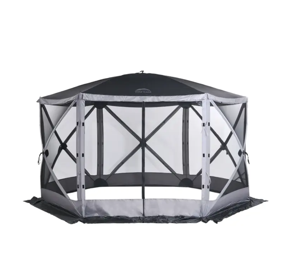 Шатер Wild Land Hub screen house 600, черно-серый