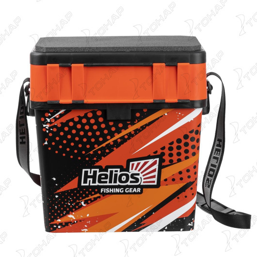 Ящик рыболовный зимний HELIOS PIKE, 19л, оранжевый