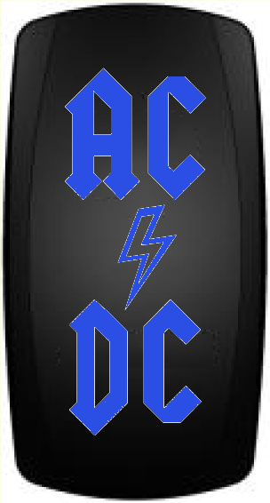 Переключатель ВКЛ/ВЫКЛ, синий, AC/DC