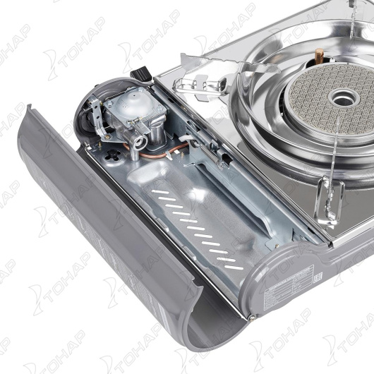 Плита газовая NISUS, портативная, в кейсе, горелка керамическая, ветрозащита