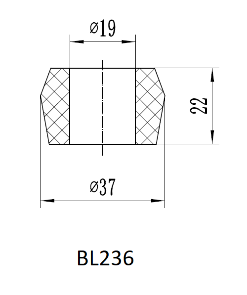 Втулка амортизатора РИФ SA236 (с маркировкой 1), Toyota Land Cruiser 100/200