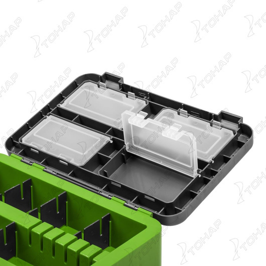 3 Ящик рыболовный зимний HELIOS, серый/салатовый