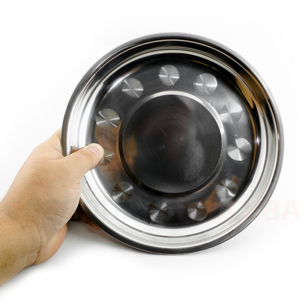 Тарелка "СЛЕДОПЫТ" нержавеющая сталь, d 21 см