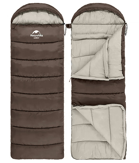 3.Мешок спальный Naturehike U250, (190х30)х75 см, (правый) (ТК: +6°C), коричневый 3.Мешок спальный Naturehike U250, (190х30)х75 см, (правый) (ТК: +6°C), коричневый