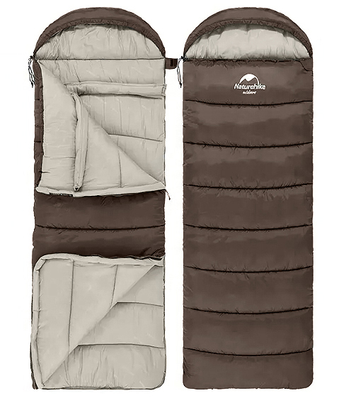 3.Мешок спальный Naturehike U250S, (190х30)х75 см, (левый) (ТК: 0°C), коричневый 3.Мешок спальный Naturehike U250S, (190х30)х75 см, (левый) (ТК: 0°C), коричневый