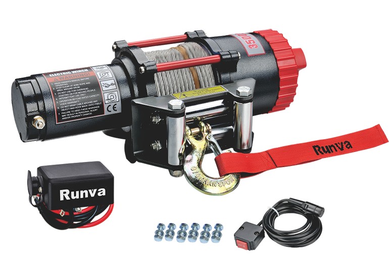 Лебёдка электрическая 12V Runva EWT3500A 1588 кг Лебёдка электрическая 12V Runva EWT3500A 1588 кг