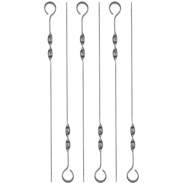 Набор плоских шампуров HELIOS Лайт, 6 шт, в блистере, 45х1 см