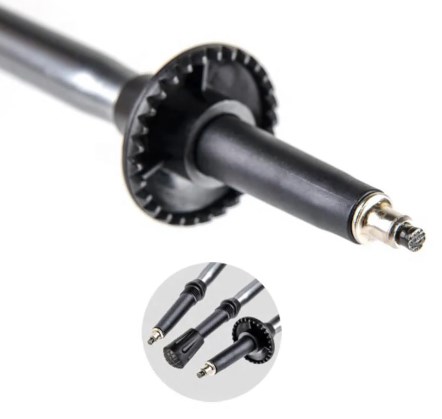 2.Палки треккинговые, алюминиевые, ST01, черные, для ходьбы (2 шт.)