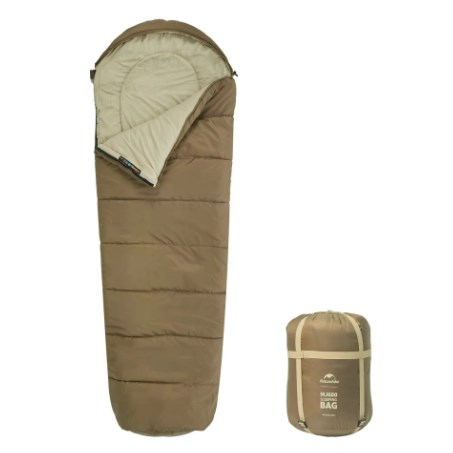 Мешок спальный Naturehike Mummy, 205х75 см, (левый) (ТК: +4C), коричневый Мешок спальный Naturehike Mummy, 205х75 см, (левый) (ТК: +4C), коричневый