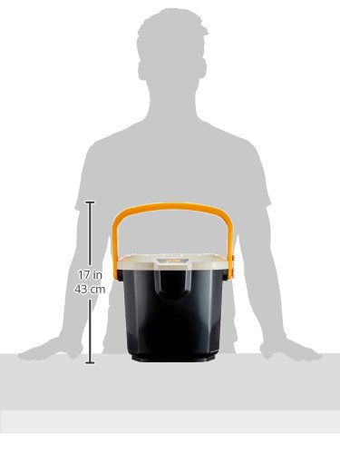 3 Ящик экспедиционный IRIS RV BOX Bucket 15B, 15 литров 34x32x28 см., бежевый/черный