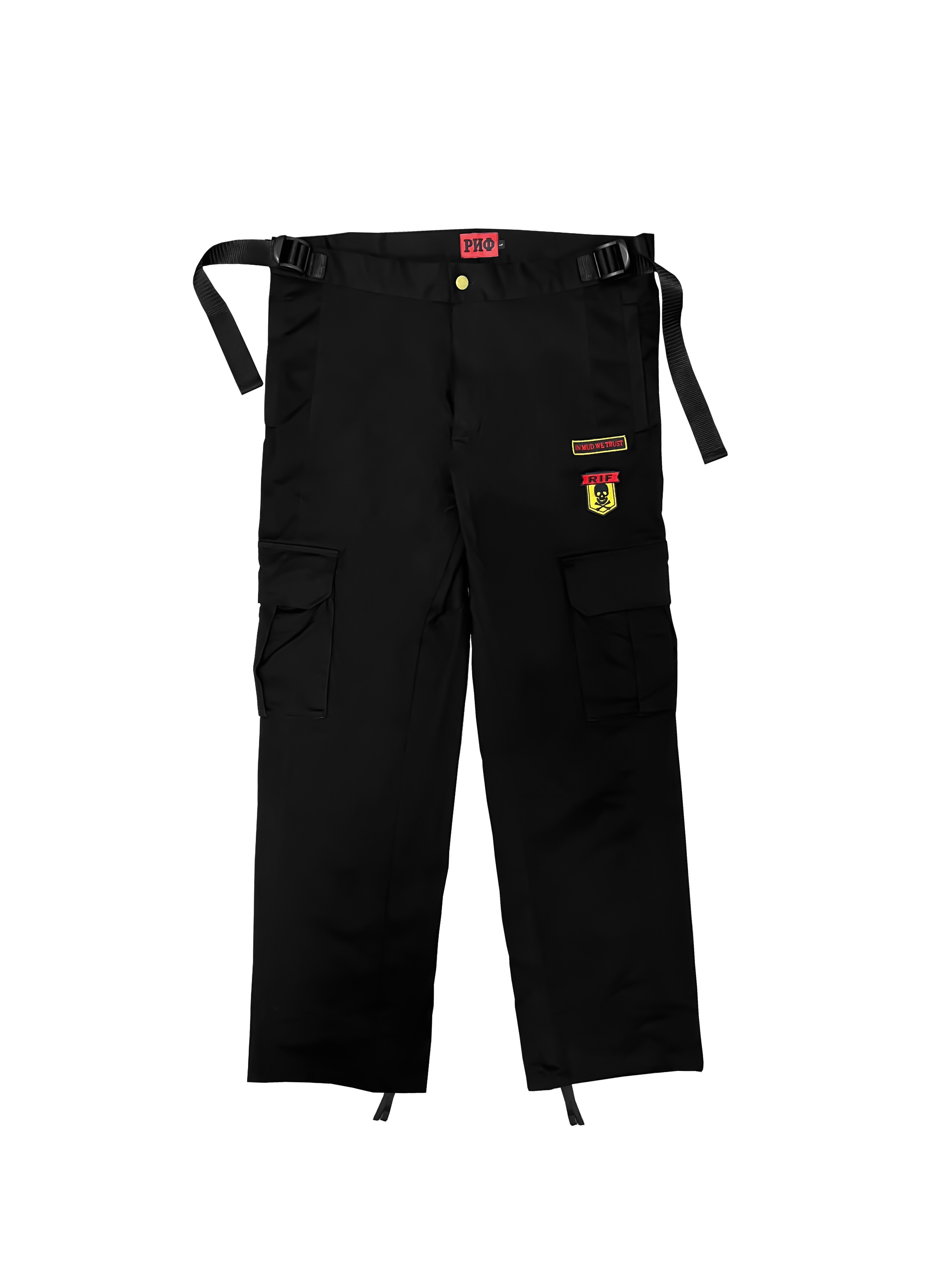 Брюки карго РИФ черные (размер XXL)