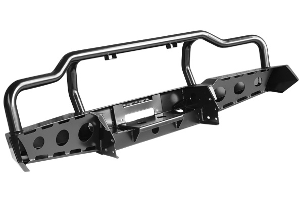 Бампер РИФ передний УАЗ Буханка усиленный, c площ. под лебёдку, с низкой защитной дугой, лифт 65 мм