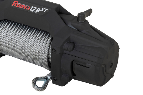 Лебёдка автомобильная электрическая 12V Runva EWXT12000F 5443 кг стальной трос