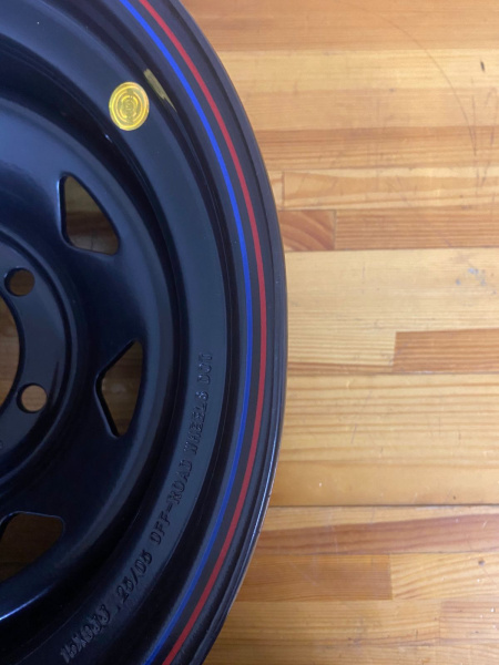 4 Диск усиленный Тойота Ниссан стальной черный 6x139,7 8xR15 d110 ET-25 (треуг. мелкий) (уценка)