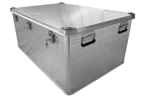 Ящик алюминиевый РИФ усиленный с замком 1176х790х517 мм (ДхШхВ)