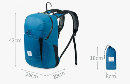 4 Рюкзак Naturehike 22 л, серый