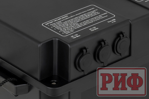 Бокс аккумуляторный 2xUSB, 2x12В, вольтметр с индикацией 420х250х330