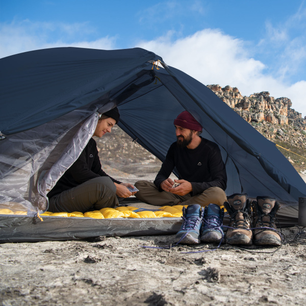 Палатка Naturehike Mongar 2-местная, алюминиевый каркас, сверхлегкая, ярко-синяя