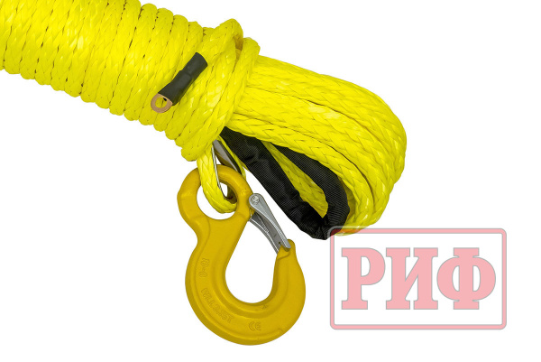 Трос для лебёдки синтетический РИФ 12 мм/23 м (готовый)