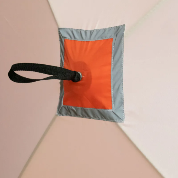 Палатка зимняя куб СЛЕДОПЫТ 2,1 х2,1 м, Oxford 210D PU 1000, оранжевый/белый