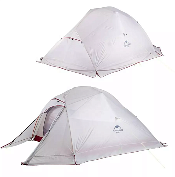 Палатка Naturehike Cloud Up Si 3-местная, алюминиевый каркас,снежная юбка, сверхлегкая, серо-красная Палатка Naturehike Cloud Up Si 3-местная, алюминиевый каркас,снежная юбка, сверхлегкая, серо-красная