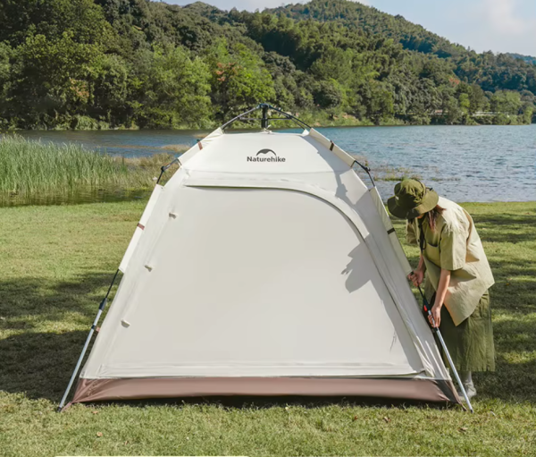 Палатка Naturehike Ango 4-местная, быстросборная, коричневая
