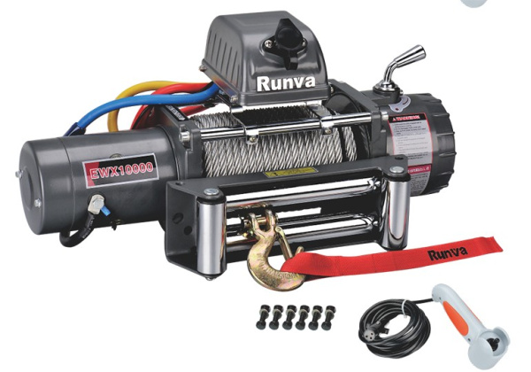 Лебёдка автомобильная электрическая 12V Runva EWX10000S 4500 кг