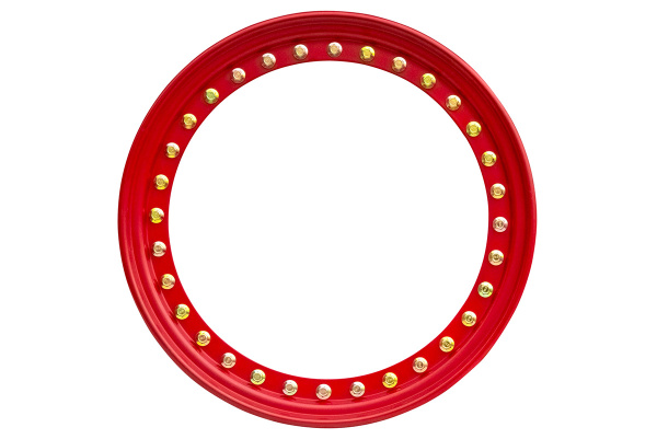 Диск усиленный Тойота Ниссан стальной черный 6x139,7 10xR16 d110 ET-44 с бедлоком (красный)