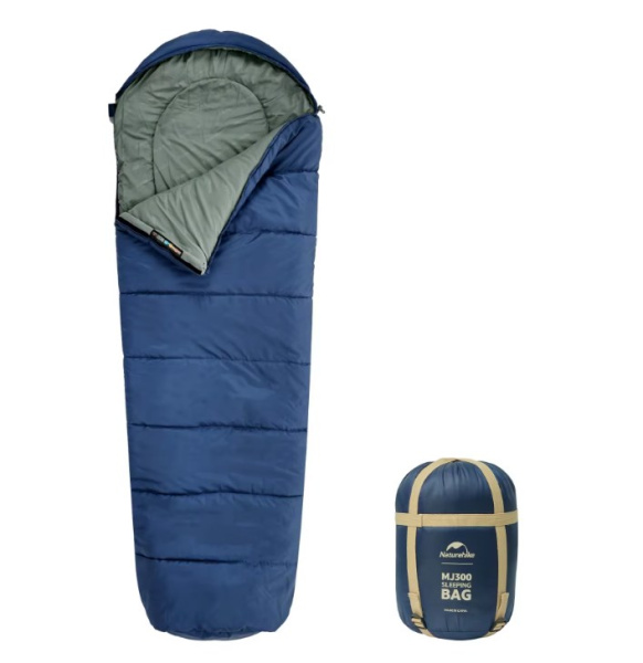 Мешок спальный Naturehike Mummy, 205х75 см, (левый) (ТК: +4C), синий Мешок спальный Naturehike Mummy, 205х75 см, (левый) (ТК: +4C), синий