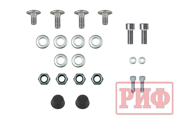 Кронштейны для переднего крепления фары к алюминиевому багажнику (платформе) РИФ