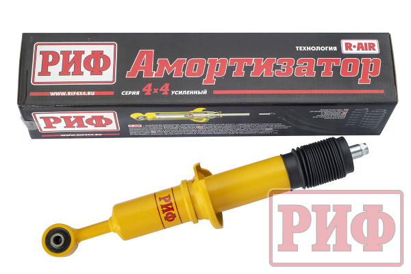Амортизатор РИФ передний Toyota Hilux 2005-2014, Sollers ST6, Jac T6 и T9 штатный и лифт 0-45 мм