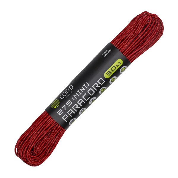 Паракорд 275 (мини) CORD nylon 30м (red) Паракорд 275 (мини) CORD nylon 30м (red)
