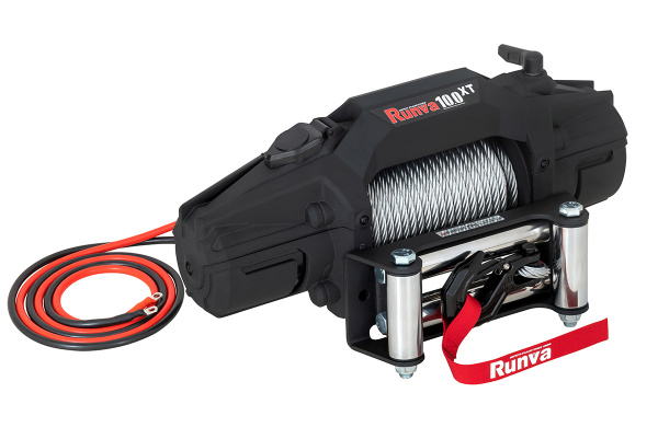 Лебёдка электрическая 12V Runva 10000 lbs 4500 кг стальной трос Лебёдка электрическая 12V Runva 10000 lbs 4500 кг стальной трос