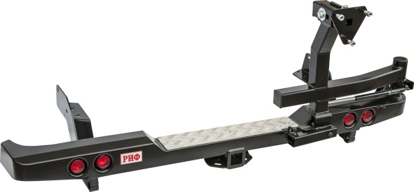 Бампер РИФ задний Ford Ranger T6 с фаркопом, калиткой и фонарями