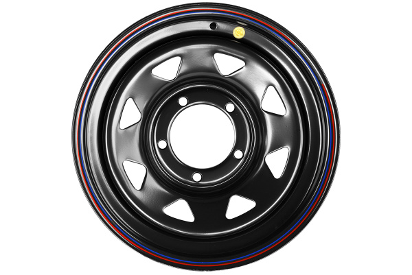 Диск усиленный УАЗ стальной черный 5x139,7 7xR16 d110 ET+25 (треуг. мелкий)