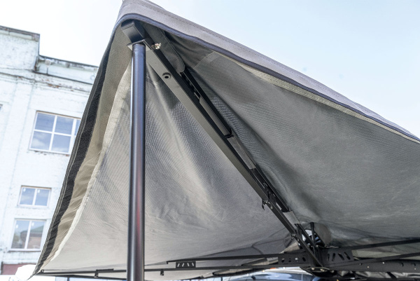 Маркиза автомобильная РИФ безопорная, веерная 2,3х2 м (правая)