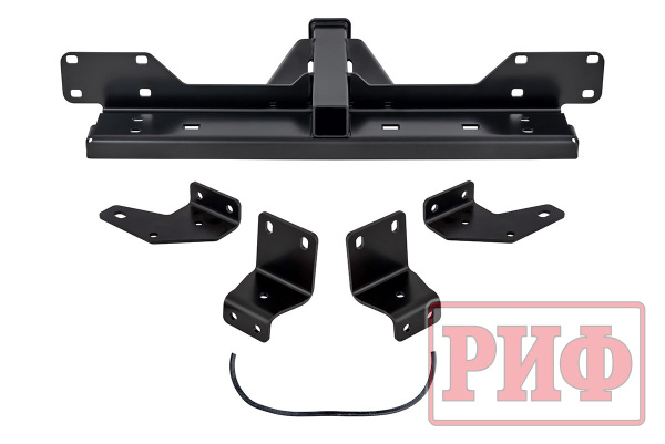 Фаркоп РИФ передний (переходник) для съёмной лебедки в штатный бампер Toyota Hilux 2015+