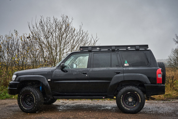 Багажник экспедиционный (платформа) алюминиевый РИФ 1250x2080 мм для Nissan Patrol Y61 2004+