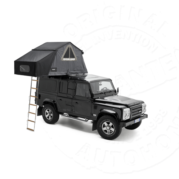 Палатка на крышу автомобиля AUTOHOME OVERLAND LARGE, тент карбон, лестница 220 мм