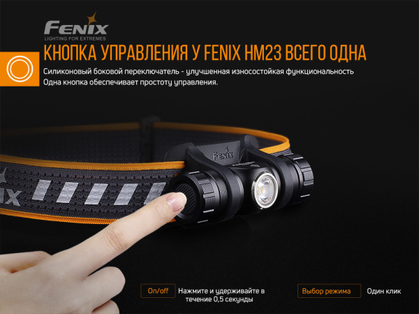 Фонарь налобный FENIX HM23