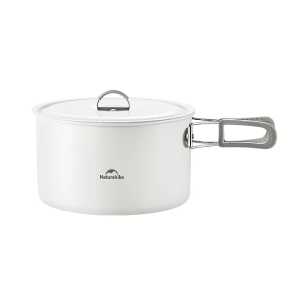 Котелок туристический Naturehike 2,8 л., с керамическим покрытием, белый