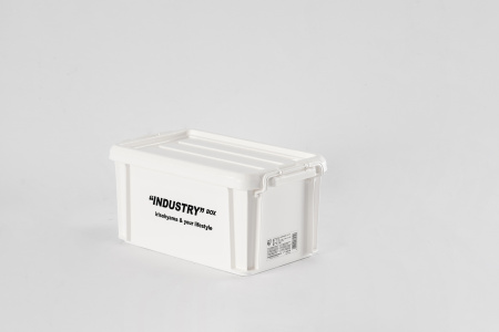 Контейнер IRIS для хранения, с крышкой, 20,5х34,5х16,5 см. белый