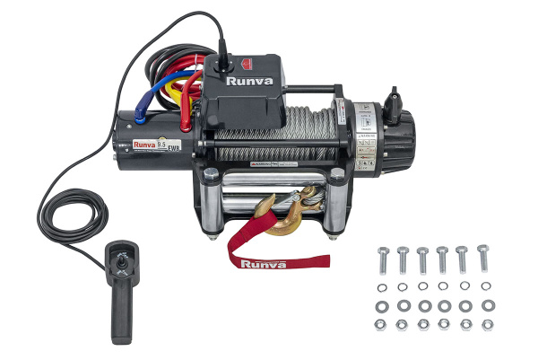 Лебёдка электрическая 24V Runva 9500 lbs 4350 кг (влагозащищенная)