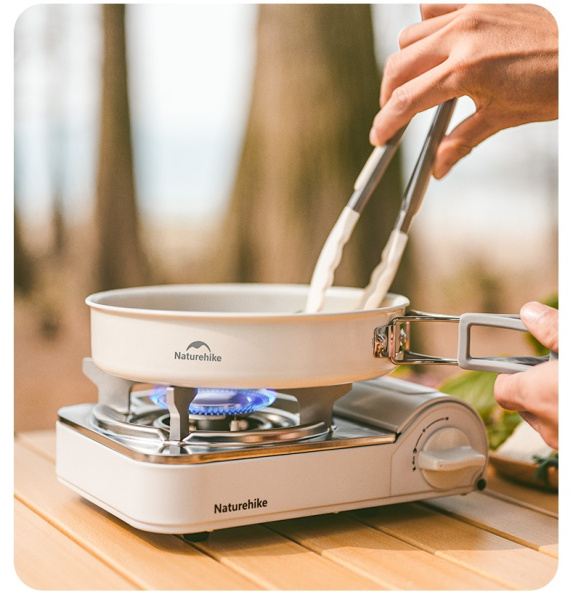 4 Набор посуды Naturehike туристический 3 предмета, керамическое покрытие