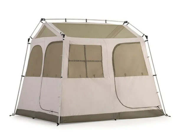 Палатка Naturehike Village 5.0 4-местная, алюминиевый каркас, снежная юбка, зеленая