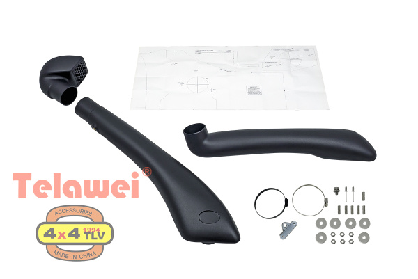 Шноркель Telawei для Toyota Hilux 2015+ 2.8TD (Black Onyx)