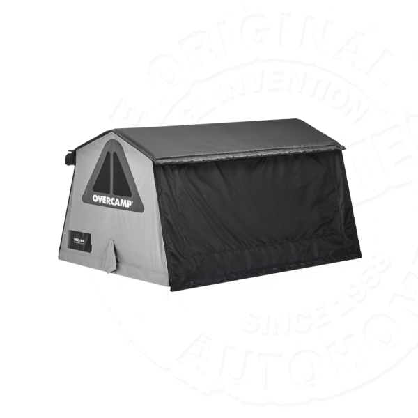 Палатка на крышу автомобиля AUTOHOME OVERCAMP MEDIUM тент карбон, лестница 215 мм
